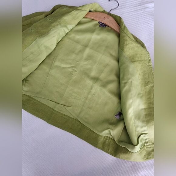 Kelly and Diane 100% linen embellish pineapple Safari Coastal jacket - Picture 16 of 16